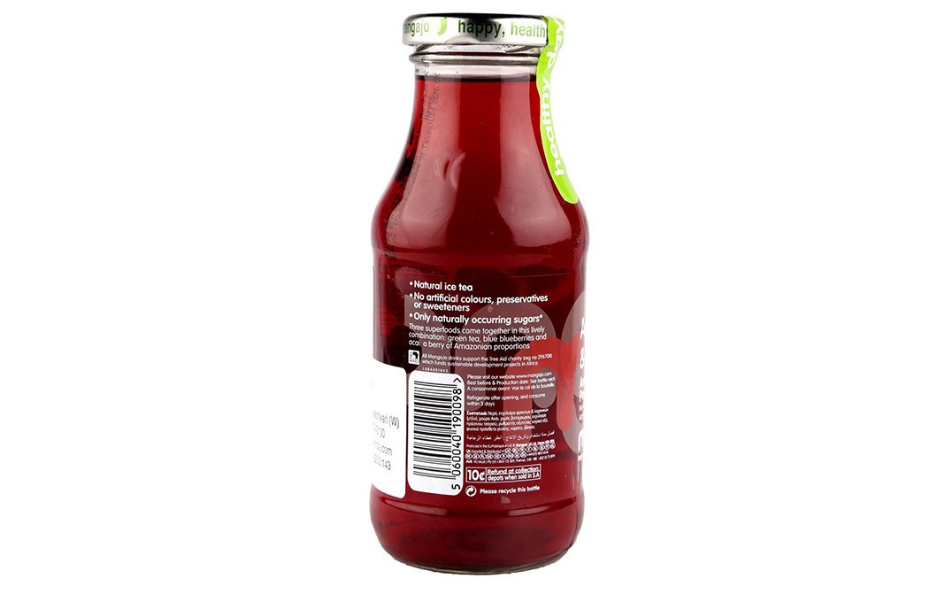 Mangajo Acai-Berry & Green Tea    Glass Bottle  250 millilitre